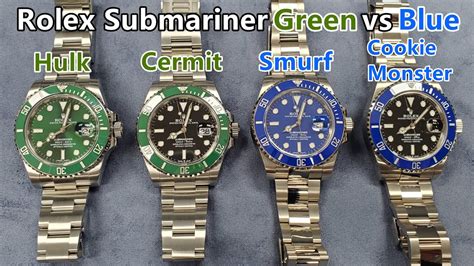 rolex smurf vs hulk|Rolex Hulk submariner history.